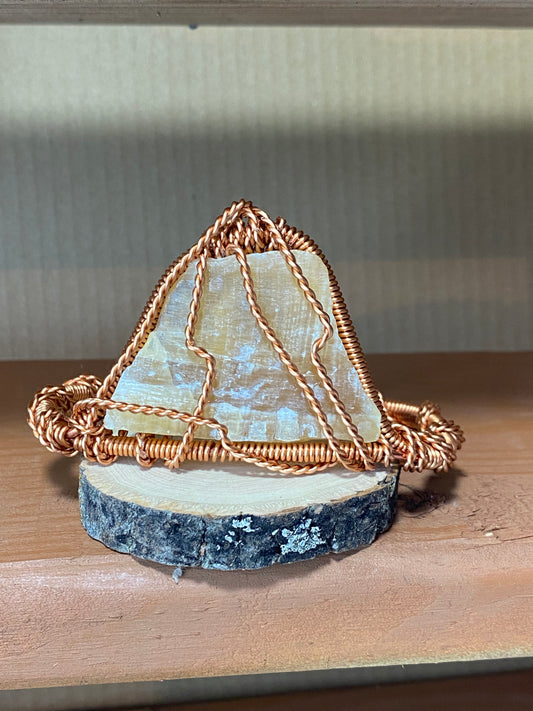 Honey calcite bracelet