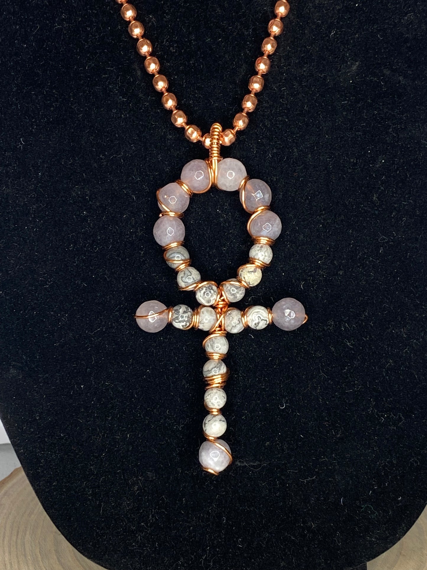 Smokey Quartz n Jasper Ankh
