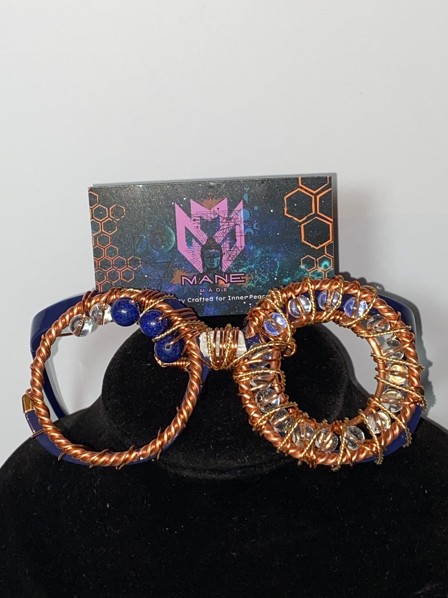 Lapis/ Quartz n copper specs