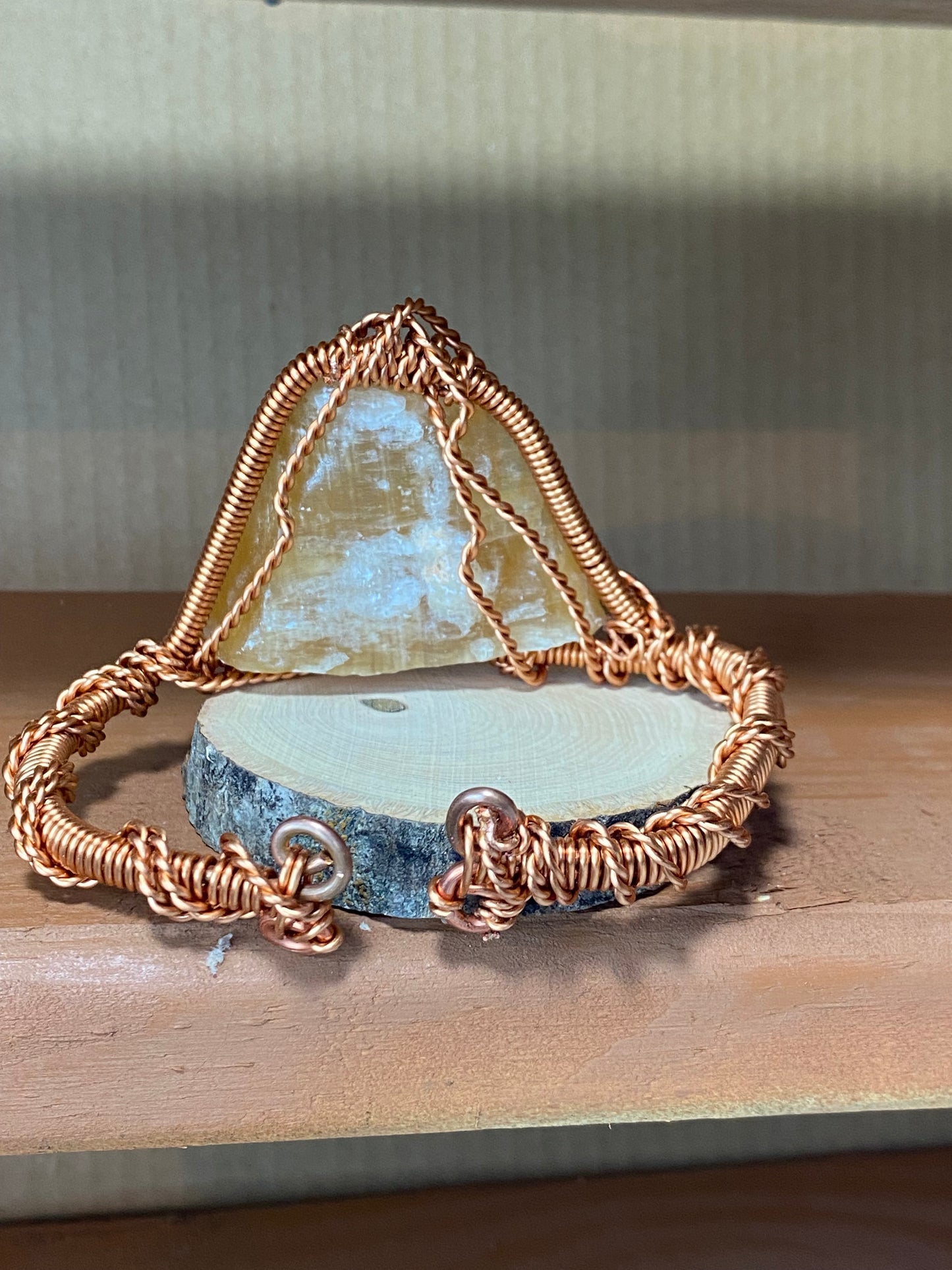 Honey calcite bracelet