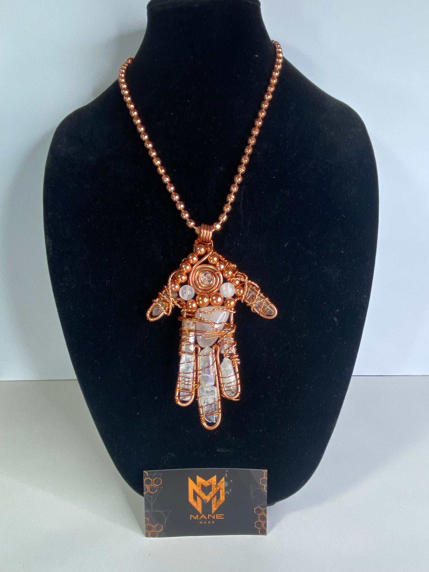 Crystallized Hamsa hand