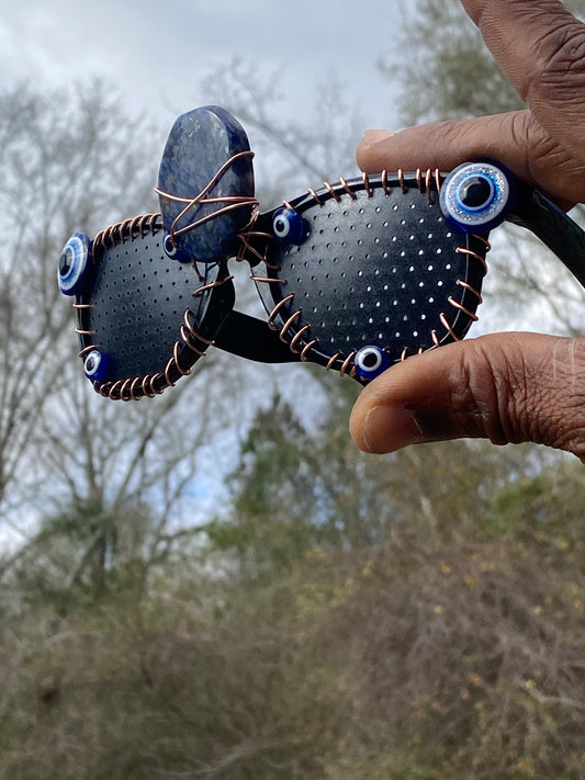 Sodalite evil eye spec