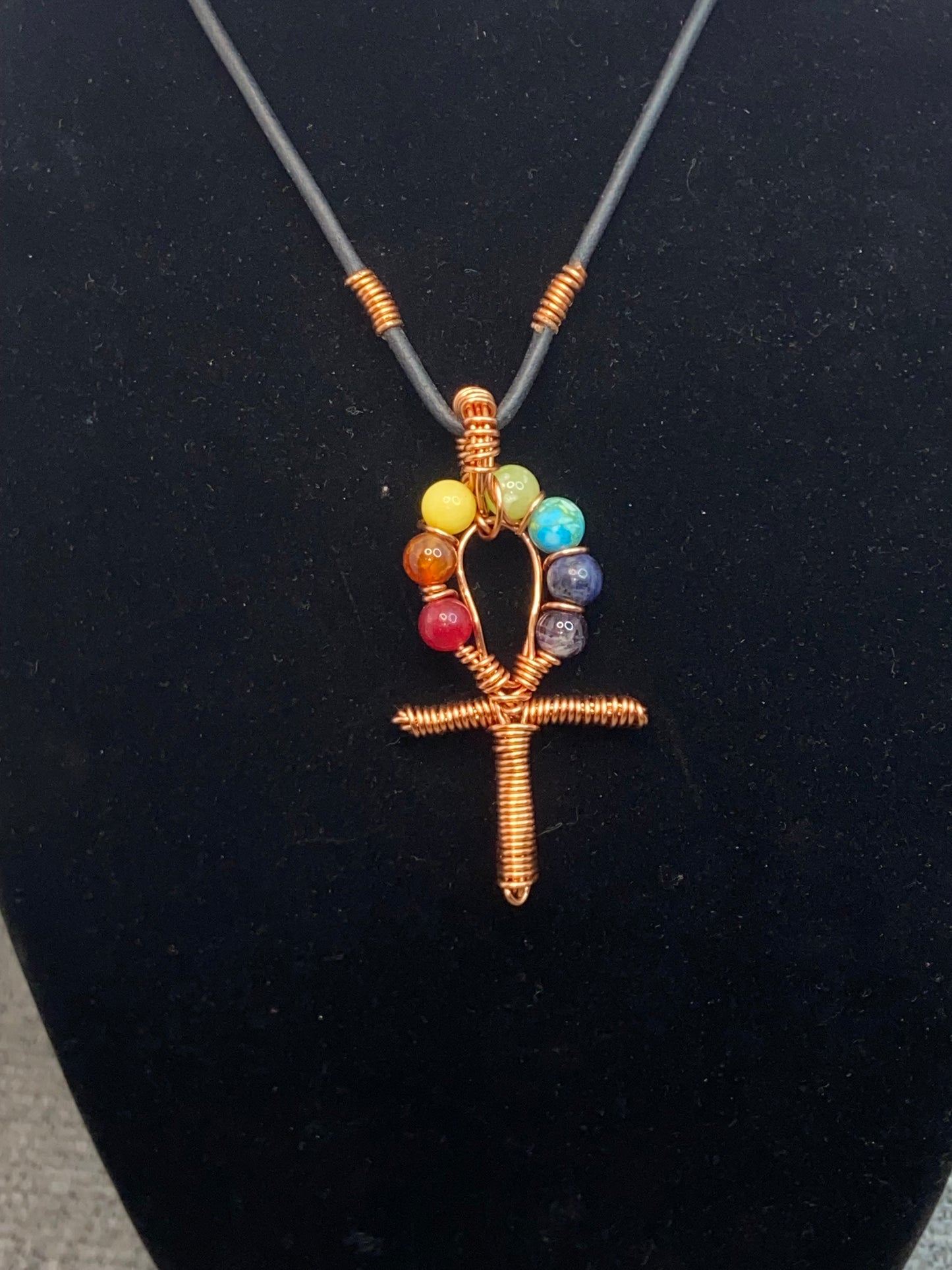 Chakra AnkH/ leather