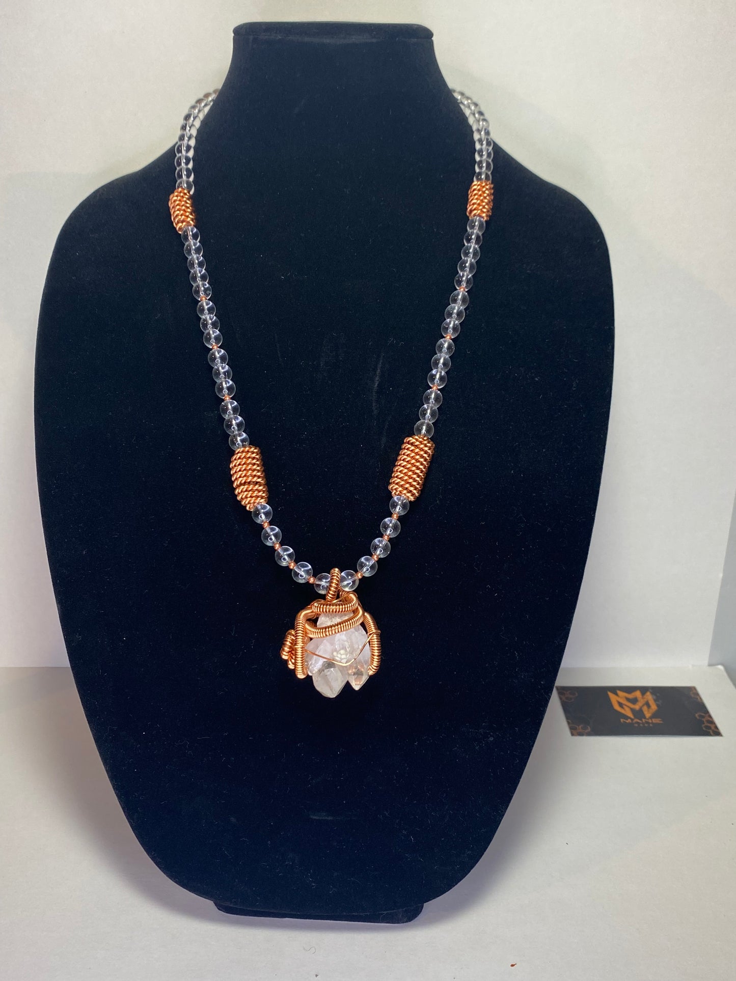 Quartz Necklace// Copper