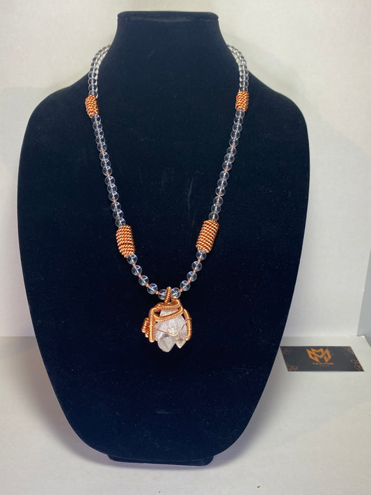 Quartz Necklace// Copper