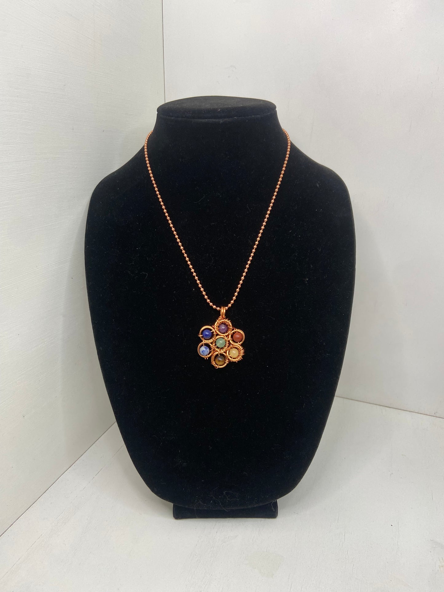 7 Egg of life chakra necklace