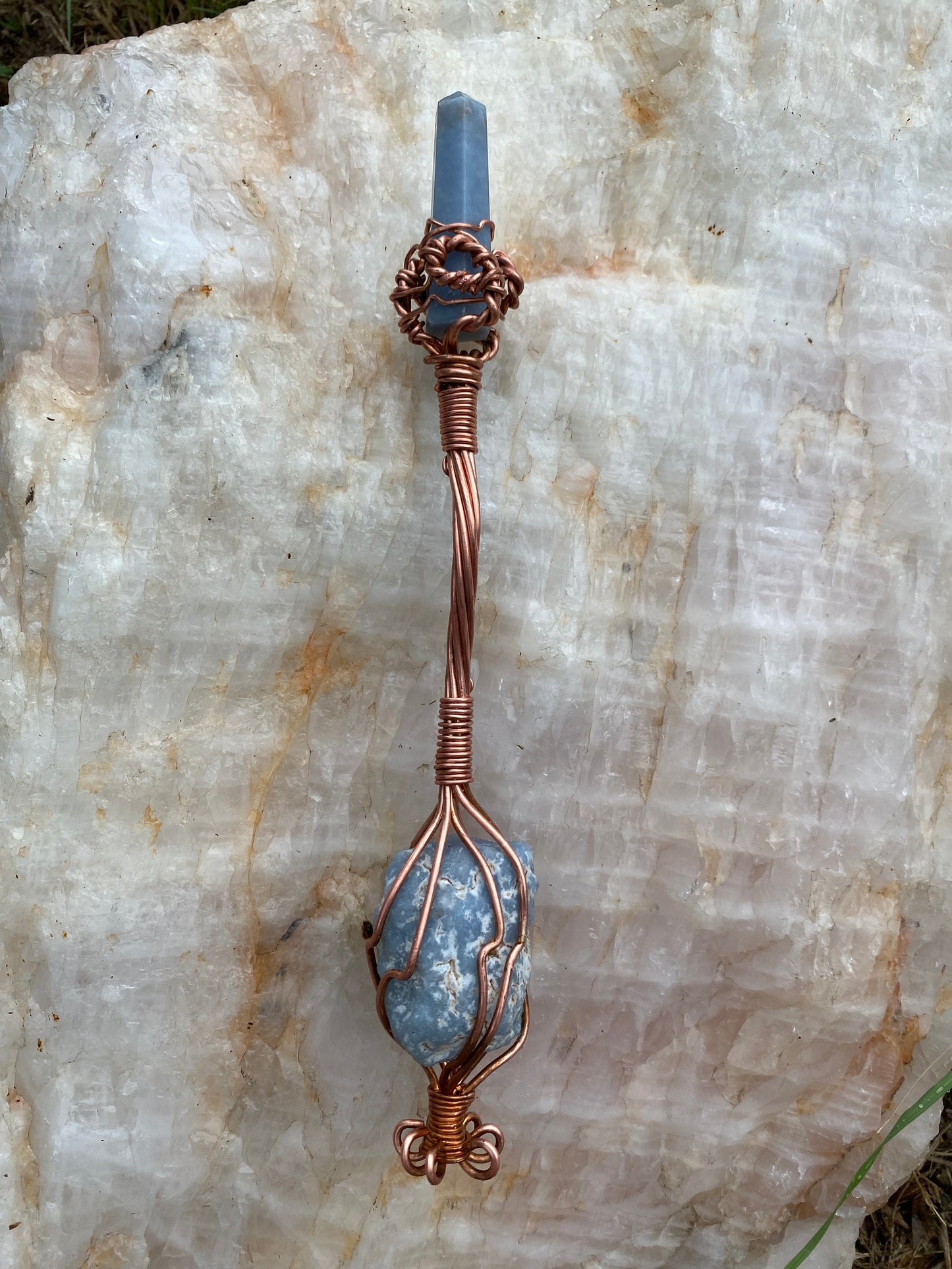 Angelite Wand! Throat Chakra
