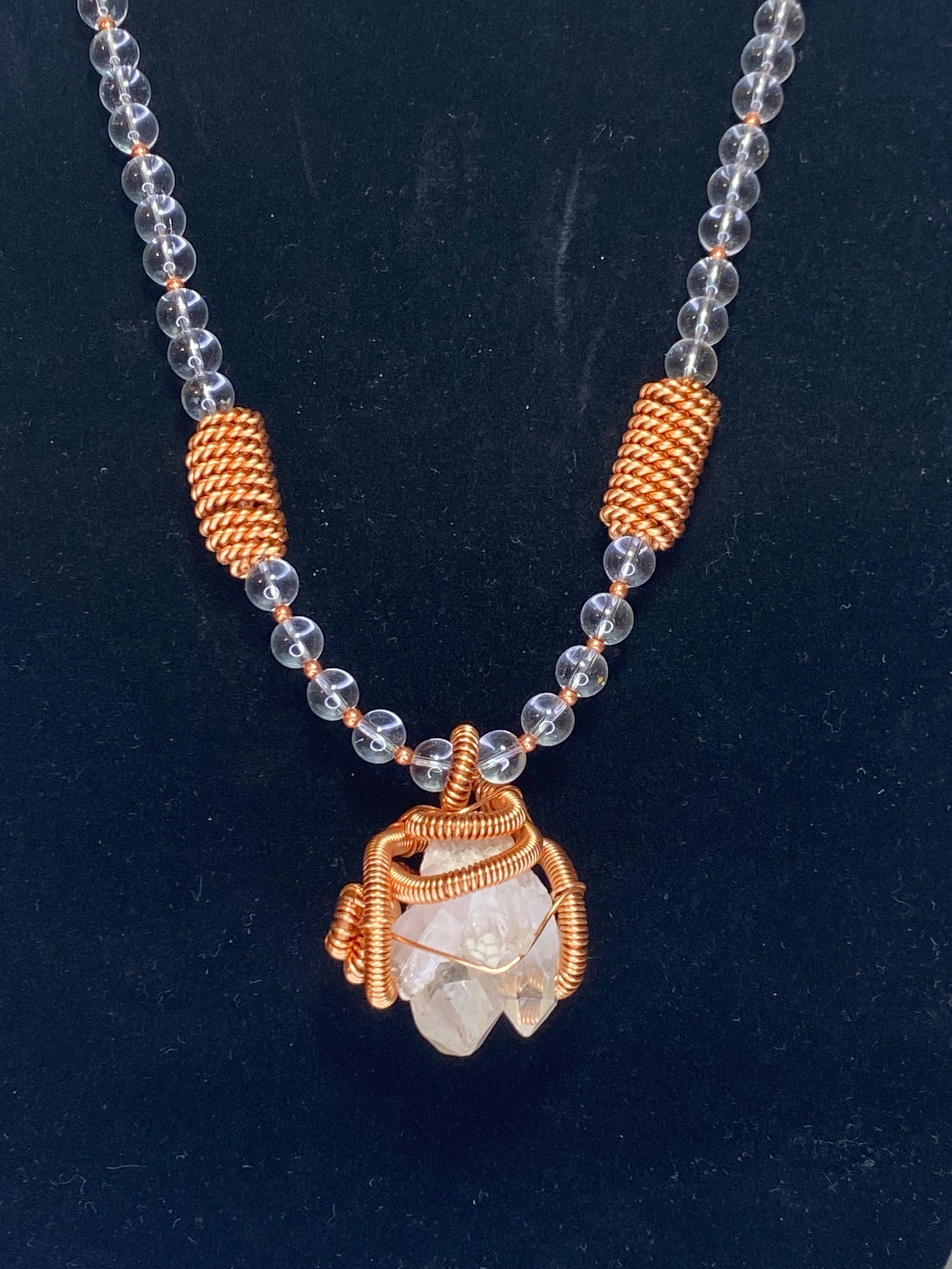 Quartz Necklace// Copper