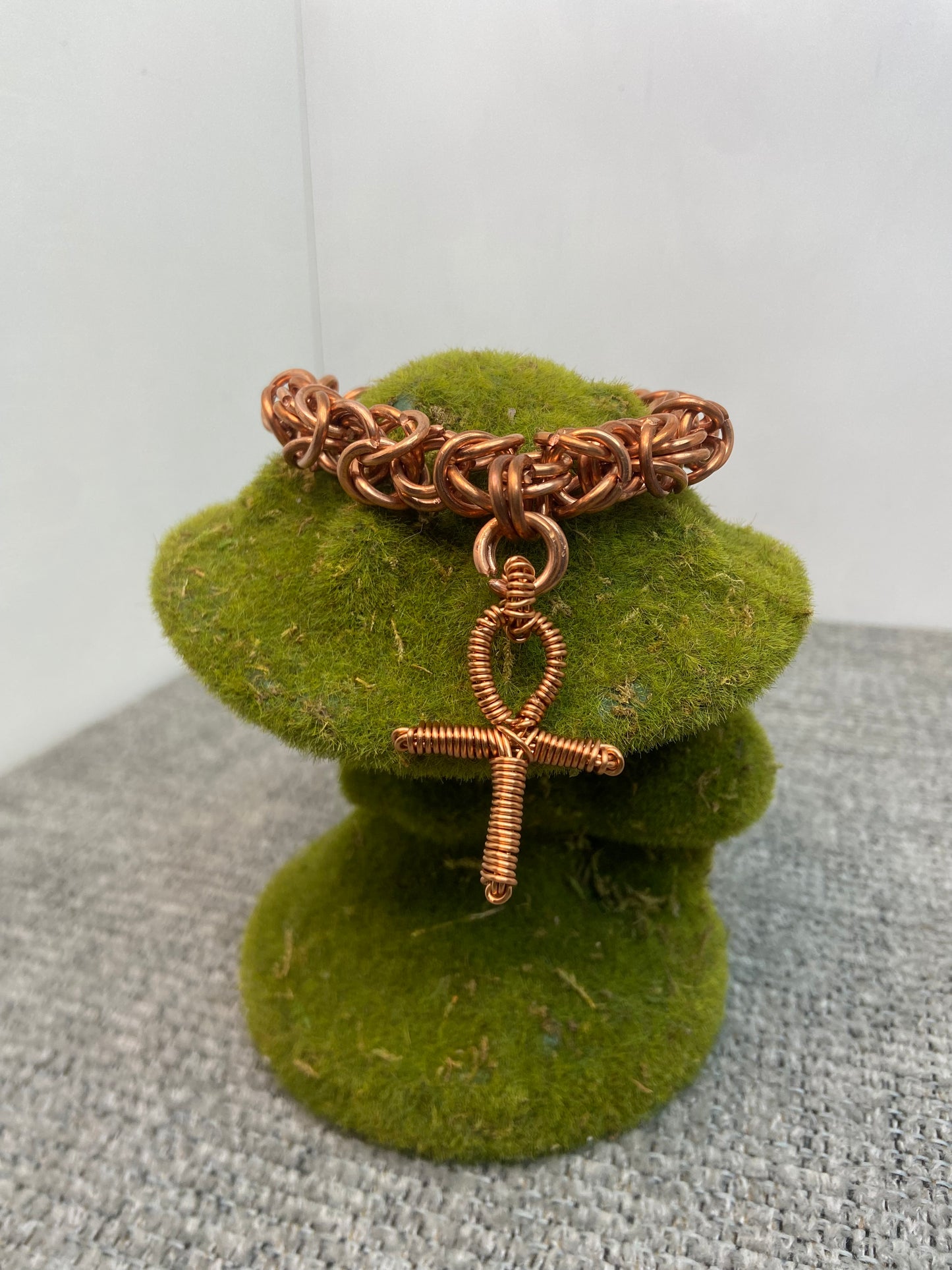 Byzantine link/ ANkh Bracelet