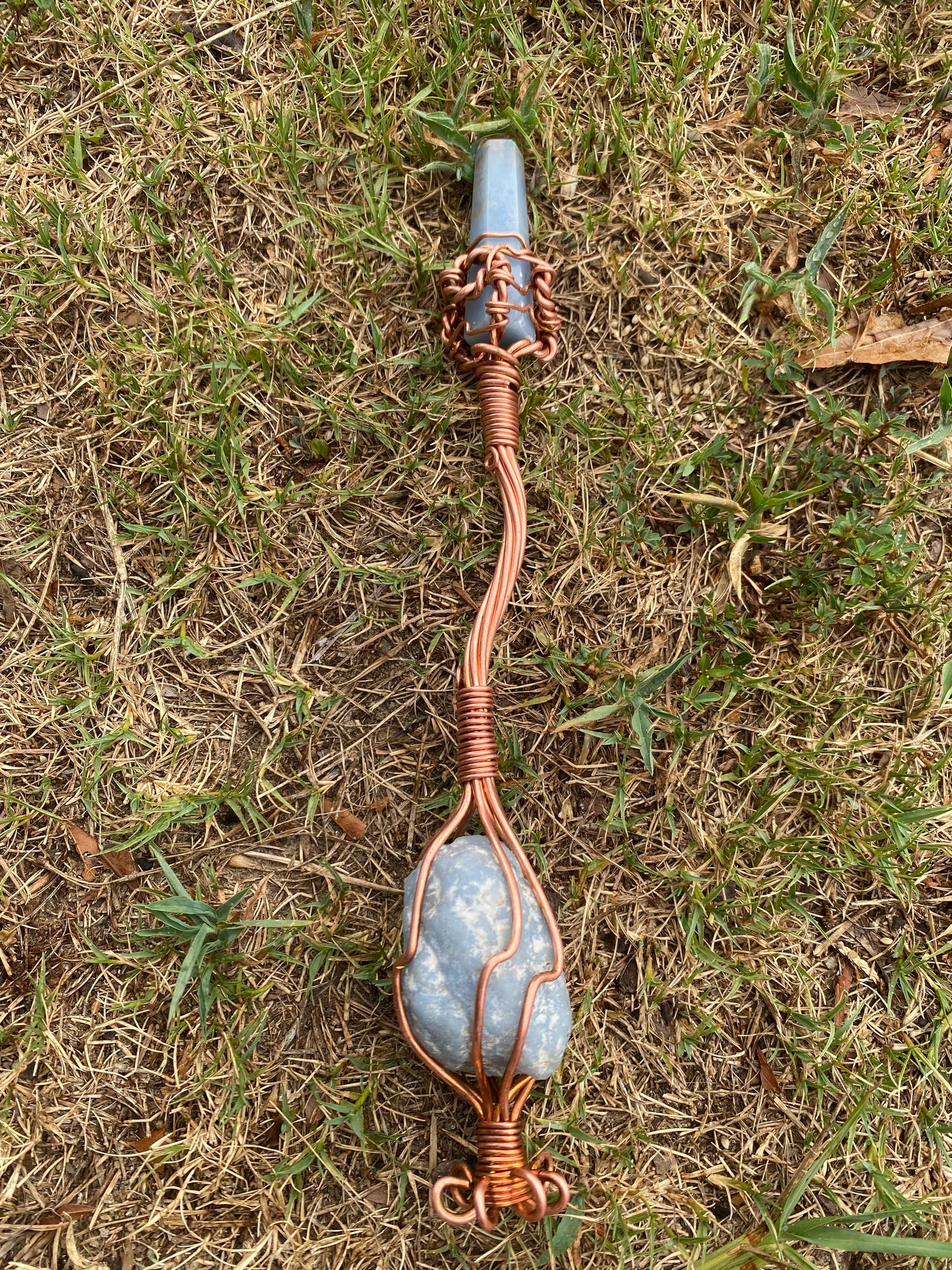 Angelite Wand! Throat Chakra