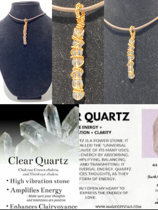 Quartz drop necklace