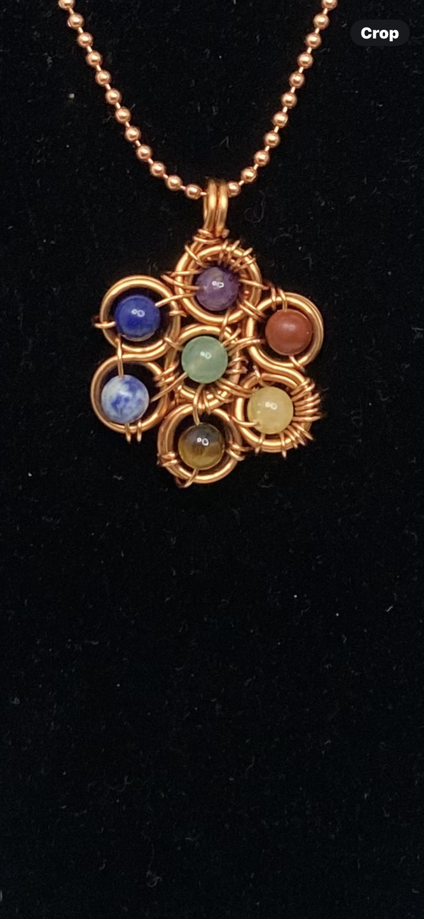 7 Egg of life chakra necklace