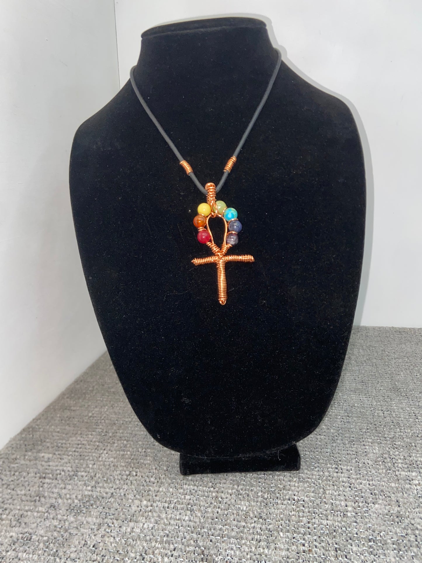 Chakra AnkH/ leather